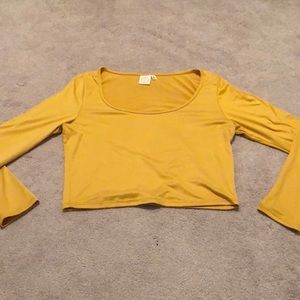 Cropped Long Sleeve Top
